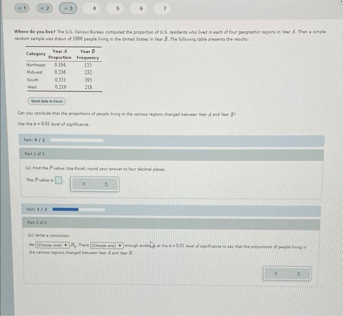 Solved Where Do You Live The U S Census Bureau Computed Chegg