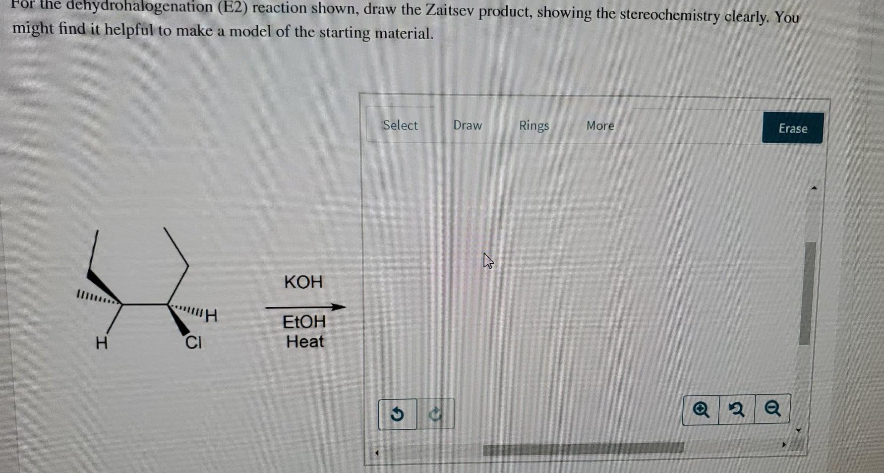 Solved For The Dehydrohalogenation E Reaction Shown Draw Chegg