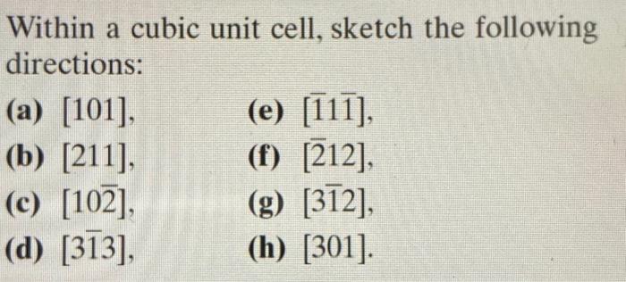 Within A Cubic Unit Cell Sketch The Following Chegg