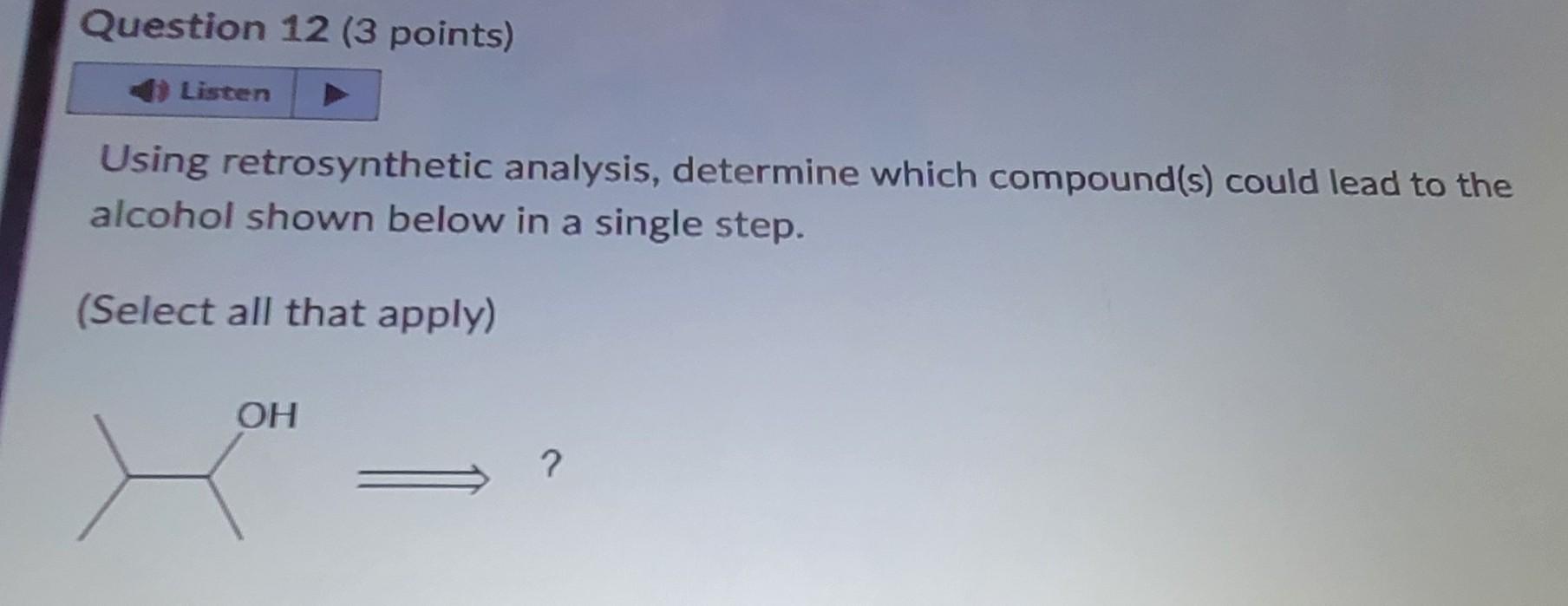 Solved Using Retrosynthetic Analysis Determine Which Chegg