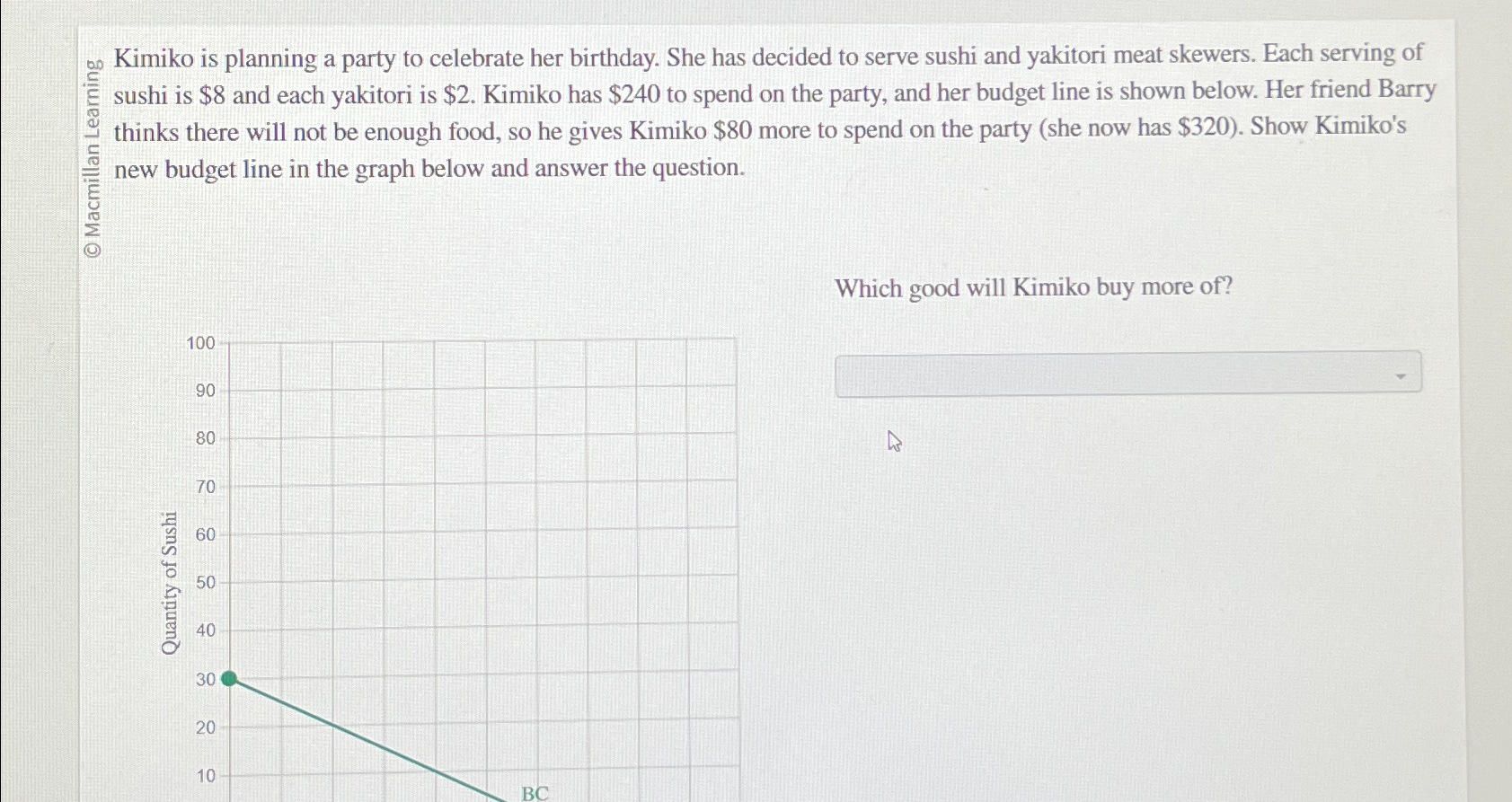 Solved Kimiko Is Planning A Party To Celebrate Her Birthday Chegg