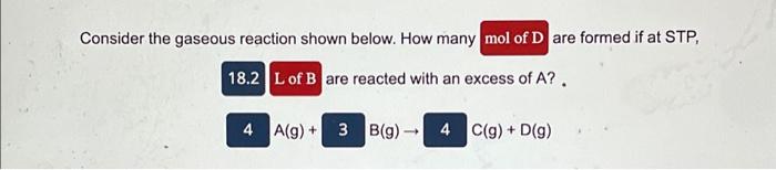 Solved Consider The Gaseous Reaction Shown Below How Many Chegg