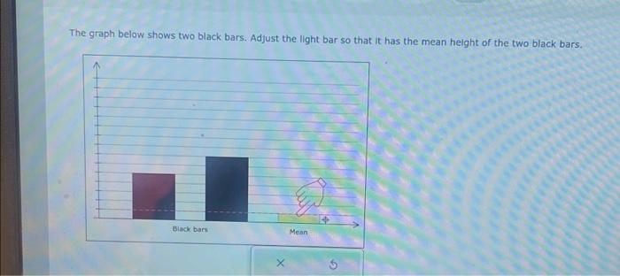 Solved The Graph Below Shows Two Black Bars Adjust The Chegg