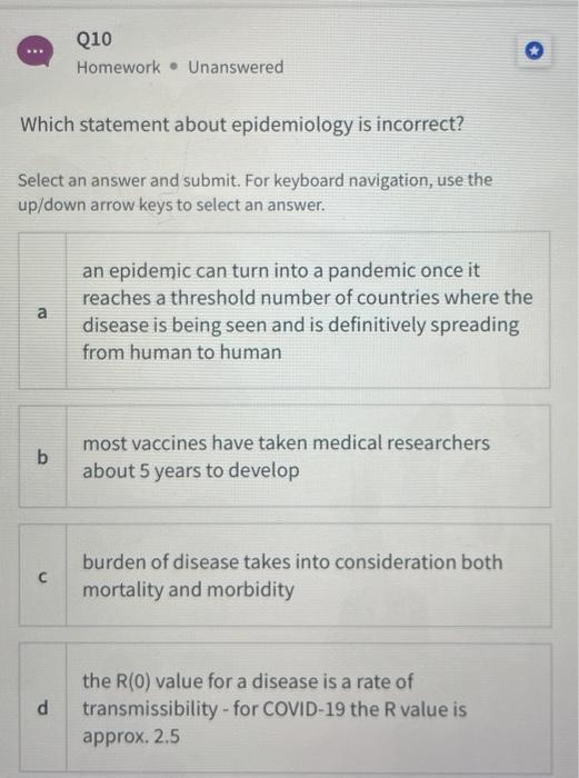 Solved Q Homework Unanswered Which Statement About Chegg