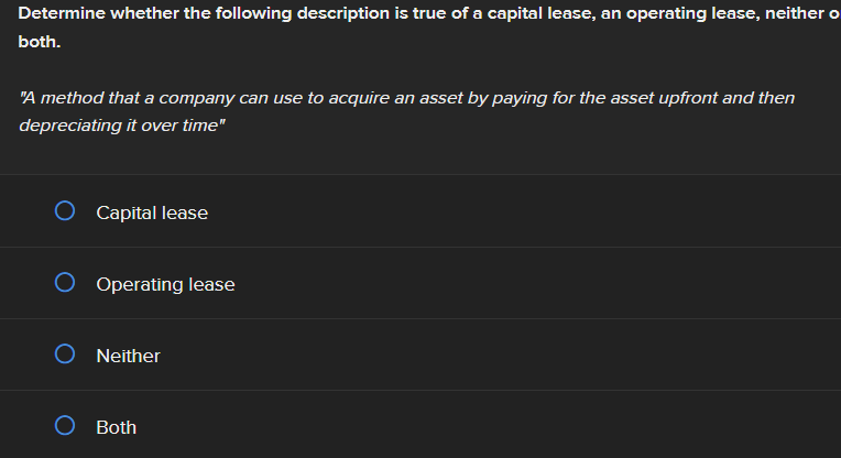 Solved Determine Whether The Following Description Is True Chegg