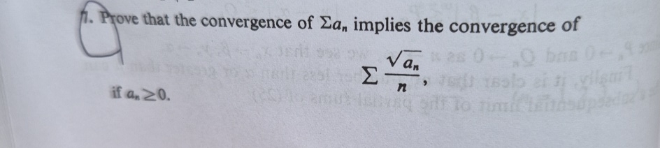 Solved Prove That The Convergence Of An Implies The Chegg