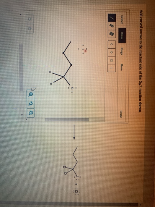 Solved Add Curved Arrows To The Reactant Side Of The Sn Chegg