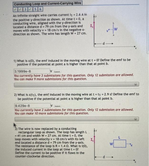 Solved An Infinite Straight Wire Carries Current L A In Chegg