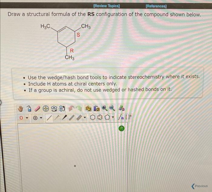 Solved Draw A Structural Formula Of The R Configuration Of Chegg