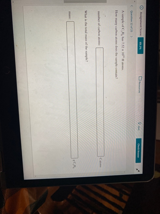 Solved 69 1 Assignment Score 69 1 Resources Hint Check Chegg