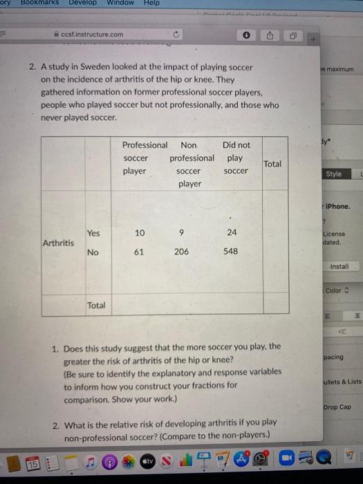 Solved Ory Bookmarks Develop Window Help Accst Chegg