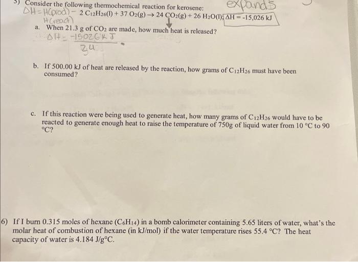 Solved Consider The Following Thermochemical Reaction For Chegg