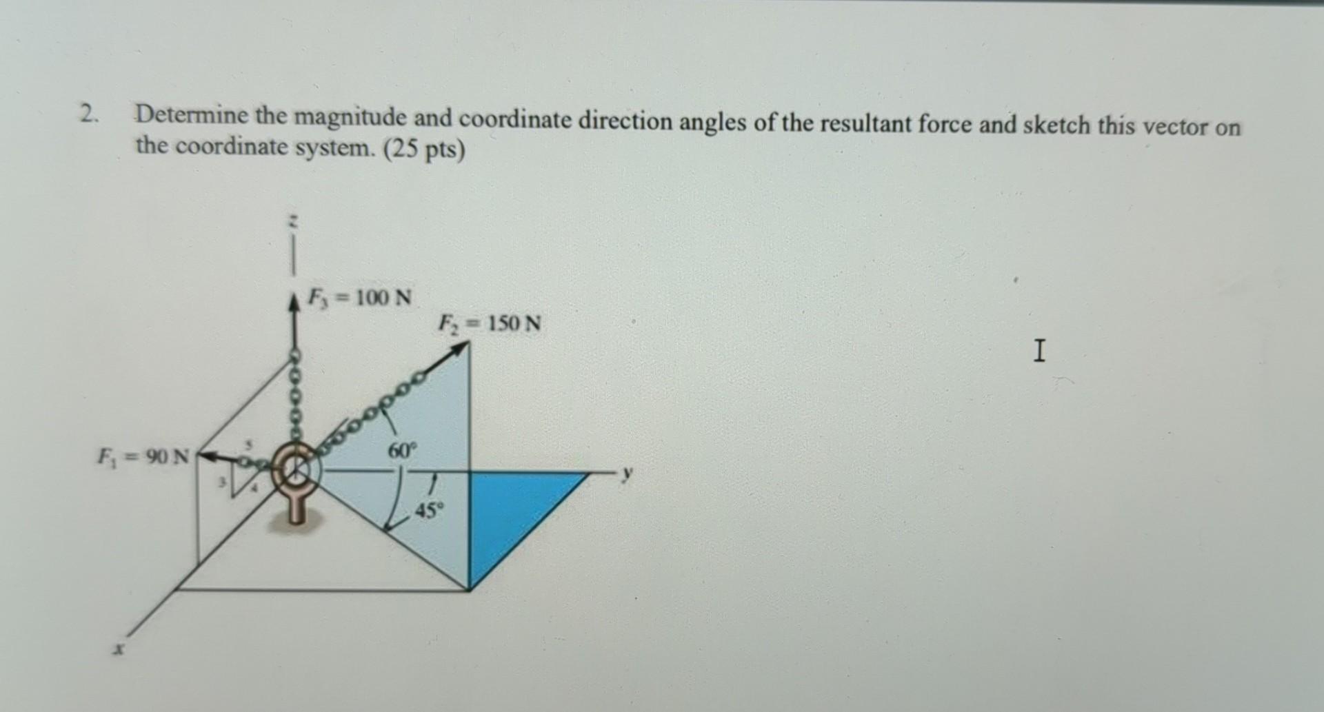 Solved Determine The Magnitude And Coordinat