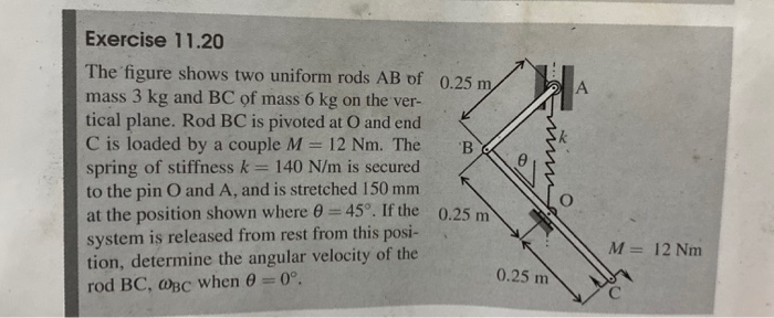 Solved A Exercise The Figure Shows Two Uniform Rods Ab Chegg