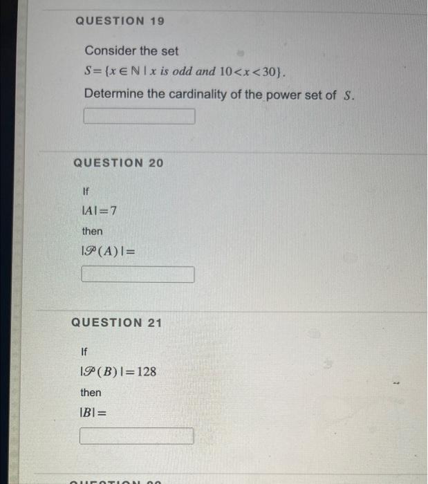 Solved Consider The Set S XNx Is Odd And 10 Chegg