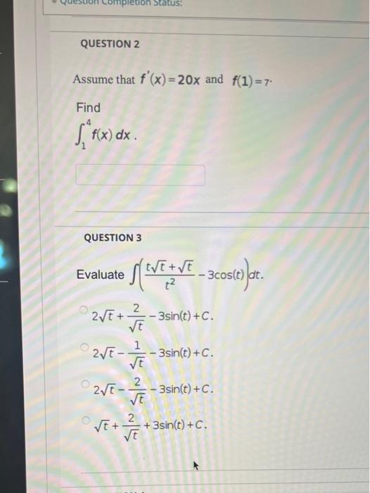 Solved Assume That F X X And F Find F X Dx Chegg