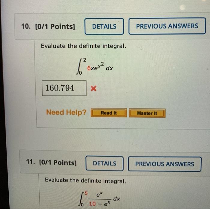 Solved 10 0 1 Points DETAILS PREVIOUS ANSWERS Evaluate Chegg