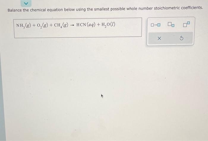 Solved Balance The Chemical Equation Below Using The Chegg