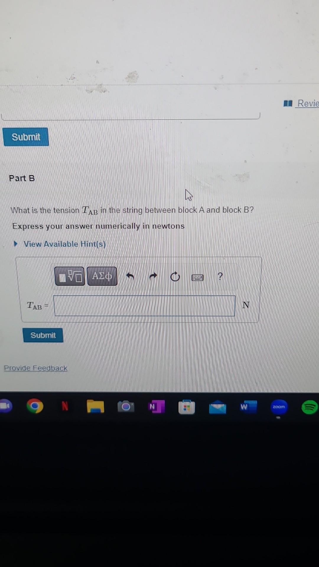 Solved Three Identical Blocks Connected By Ideal Massless Chegg