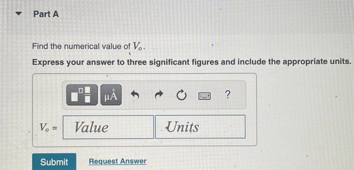 Solved Find The Steady State Expression For Vo T In The Chegg