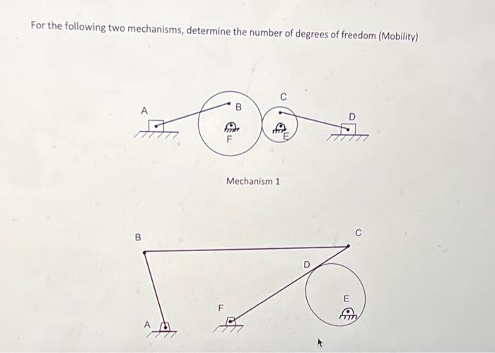 Solved For The Following Two Mechanisms Determine The N