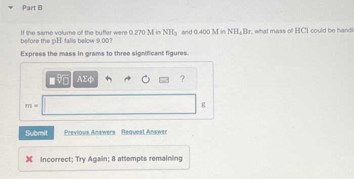 Solved A 130 0mL Buffer Solution Is 0 110M In NH3 And Chegg