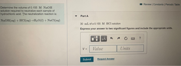 Solved Review Constants Periodic Table Determine The Volume Chegg