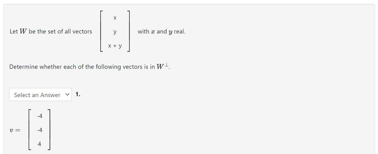 Solved Let W Be The Set Of All Vectors Xyx Y With X And Chegg