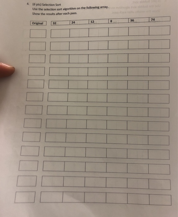 Solved Pts Bubble Sort Use The Bubble Sort Algorithm Chegg