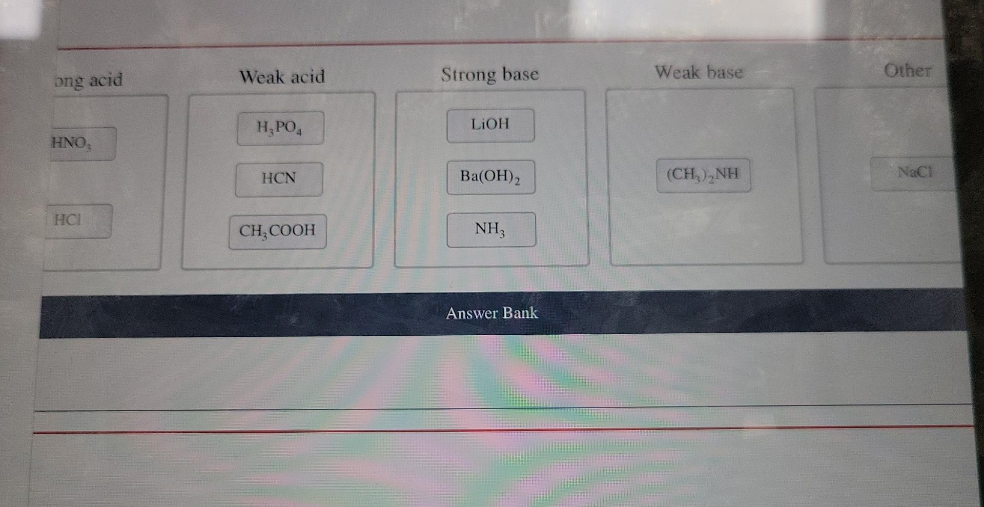 Solved Highest Ph Hno Aq Hbro Aq Nh Aq Naoh Aq Sr Oh Chegg