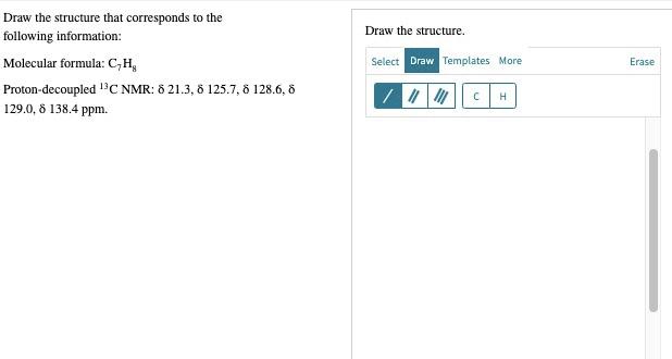 Solved Draw The Structure That Corresponds To The Following Chegg