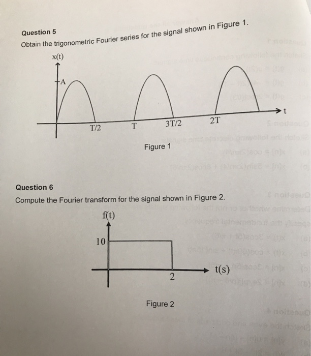 Solved Question 1 Sketch The Following Continuous Time Chegg