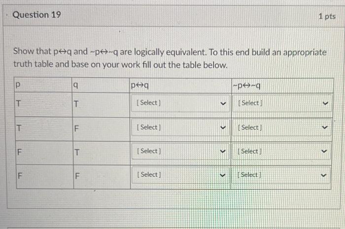 Solved Show That Pq And Pq Are Logically Equivalent To Chegg