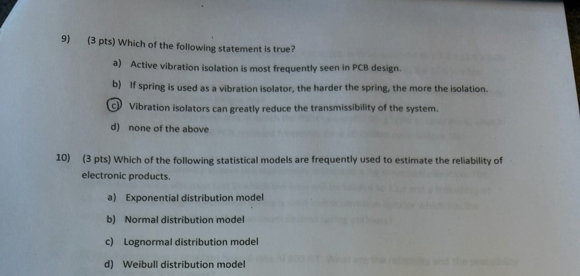 Solved 3 Pts Which Of The Following Statement Is Chegg