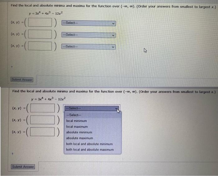 Solved Y X X X X Y X Y Find The Local And Chegg