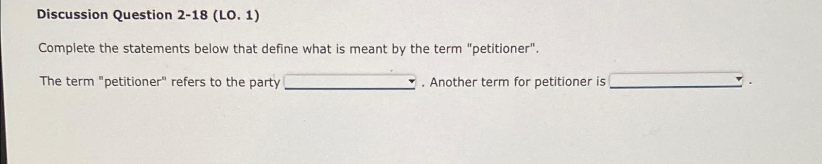 Solved Discussion Question Lo Complete The Chegg