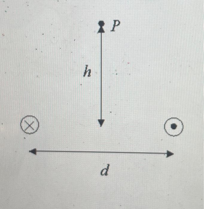 Solved Two Long Parallel Wires Carry Equal Currents Of 3 04 Chegg