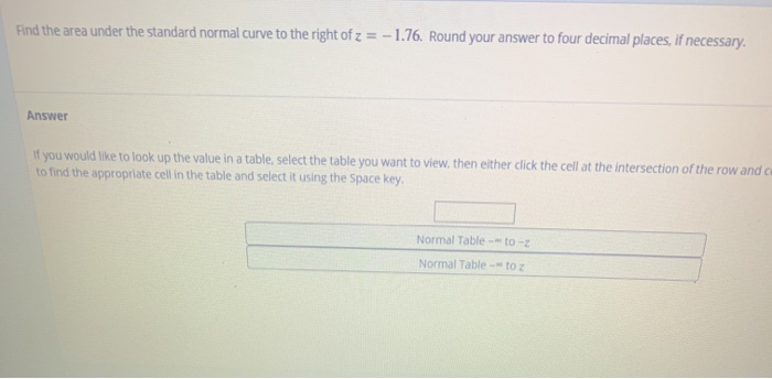 Solved Find The Area Under The Standard Normal Curve To The Chegg