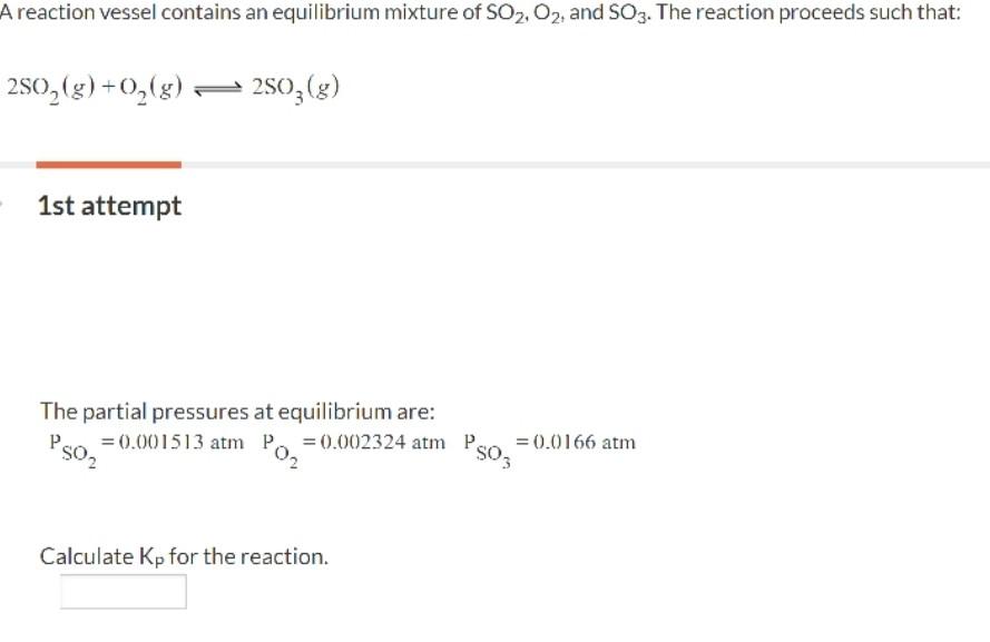 Solved A Reaction Vessel Contains An Equilibrium Mixture Of Chegg