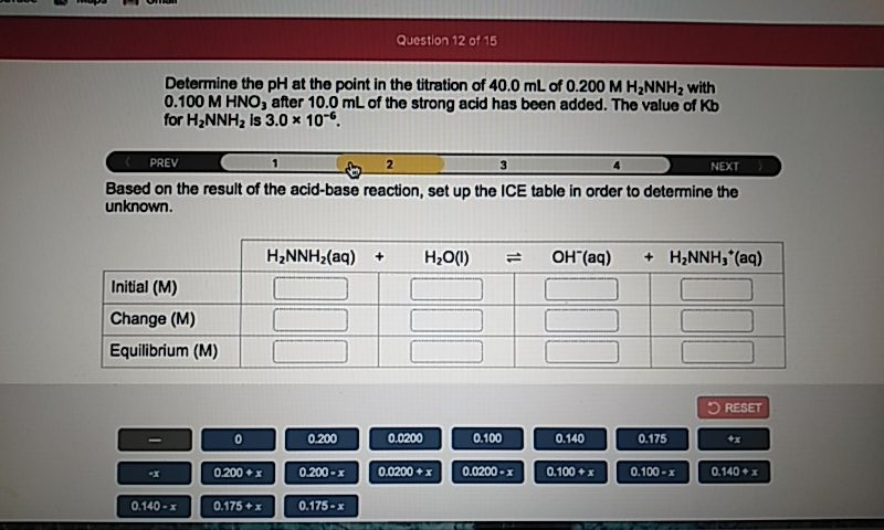 Solved Question Of Determine The Ph At The Point In Chegg