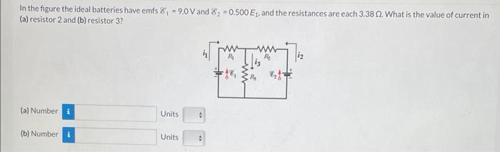 Solved In The Figure The Ideal Batteries Have Emfs V Chegg