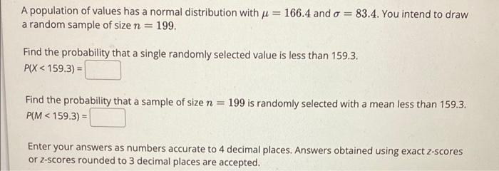 Solved A Population Of Values Has A Normal Distribution With Chegg