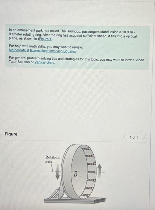 Solved In An Amusement Park Ride Called The Roundup Chegg