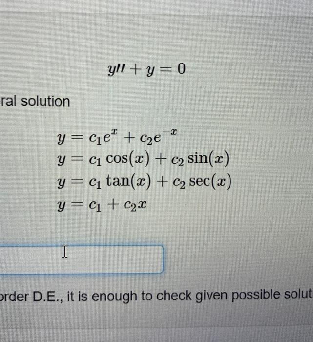 Solved Points The Differential Equation Y Y Has One Chegg