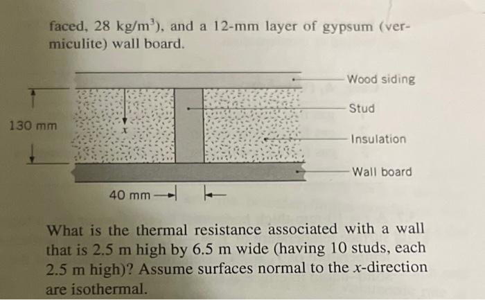 Solved 3 14 Consider A Composite Wall That Includes An Chegg