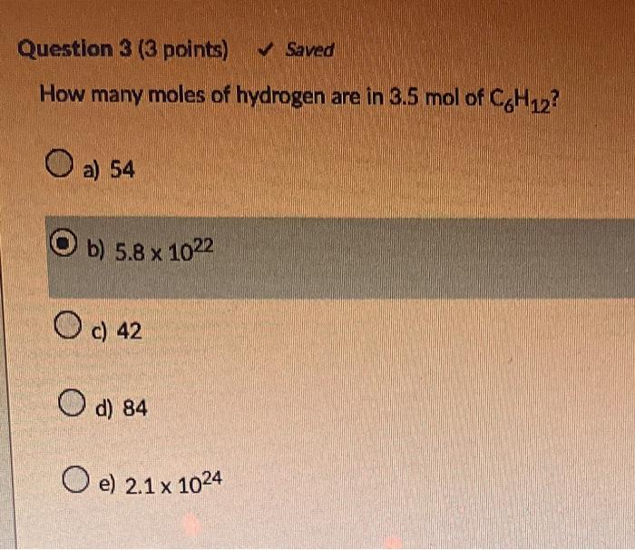 Solved Answer And Please How Many Moles Of