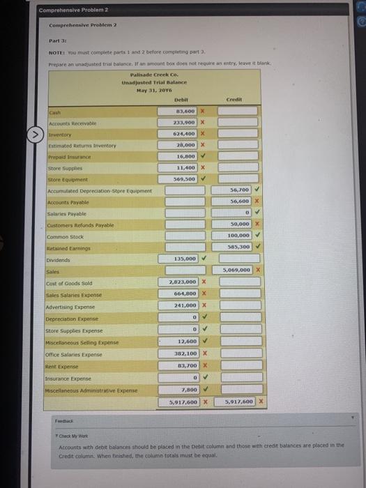 Solved Comprehensive Problem Part 1 And Part 1 Palisadece Chegg