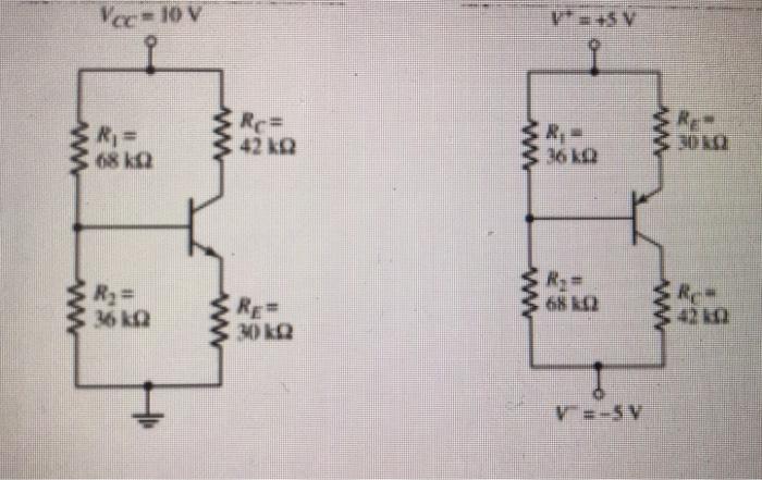 Solved Determine The Q Point Values For The Circuits Shown Chegg