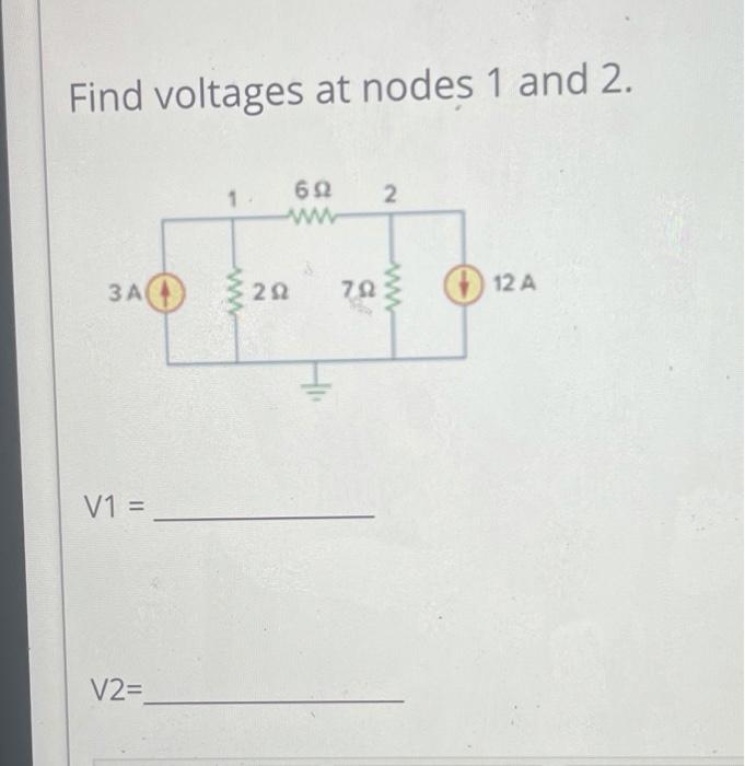 Solved Find Voltages At Nodes And D Chegg