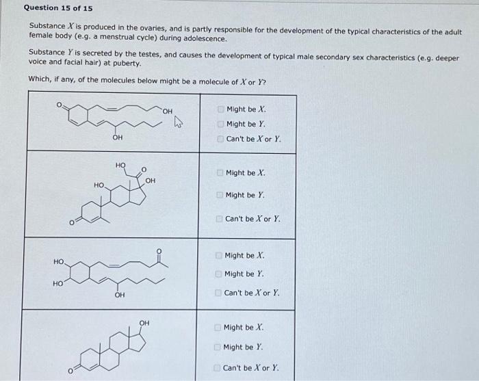 Solved Substance X Is Produced In The Ovaries And Is Partly Chegg